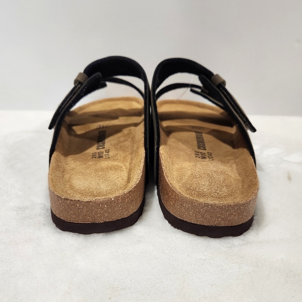 Cushionaire Lynx Cork Suede Velcro Brown Footbed Sandal Men's Size 10 NWOT - Picture 7 of 14